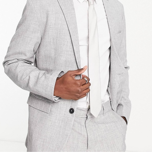 Men’s Blazer | TopMan | 42R | Light Grey - Picture 2 of 9